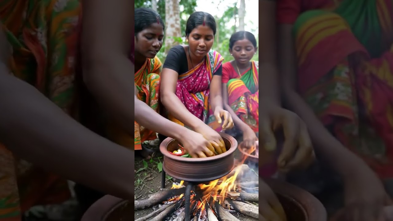 Aadiwasi Traditional Recipe 🌿 Village Food Making on Firewood #viral #100k #nature #picnic