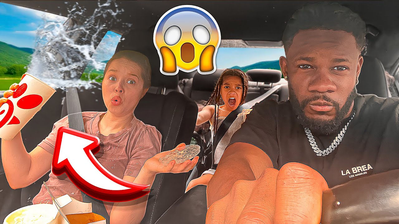 SLAMMING THE BRAKES PRANK ON WIFE & KIDS!!