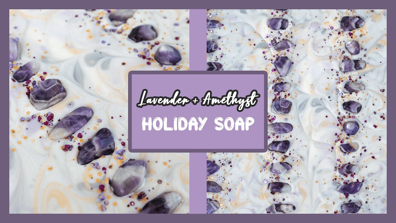 Silver Bells & Amethyst - With Lavender Essential Oil | The Holiday Collection | Royalty Soaps