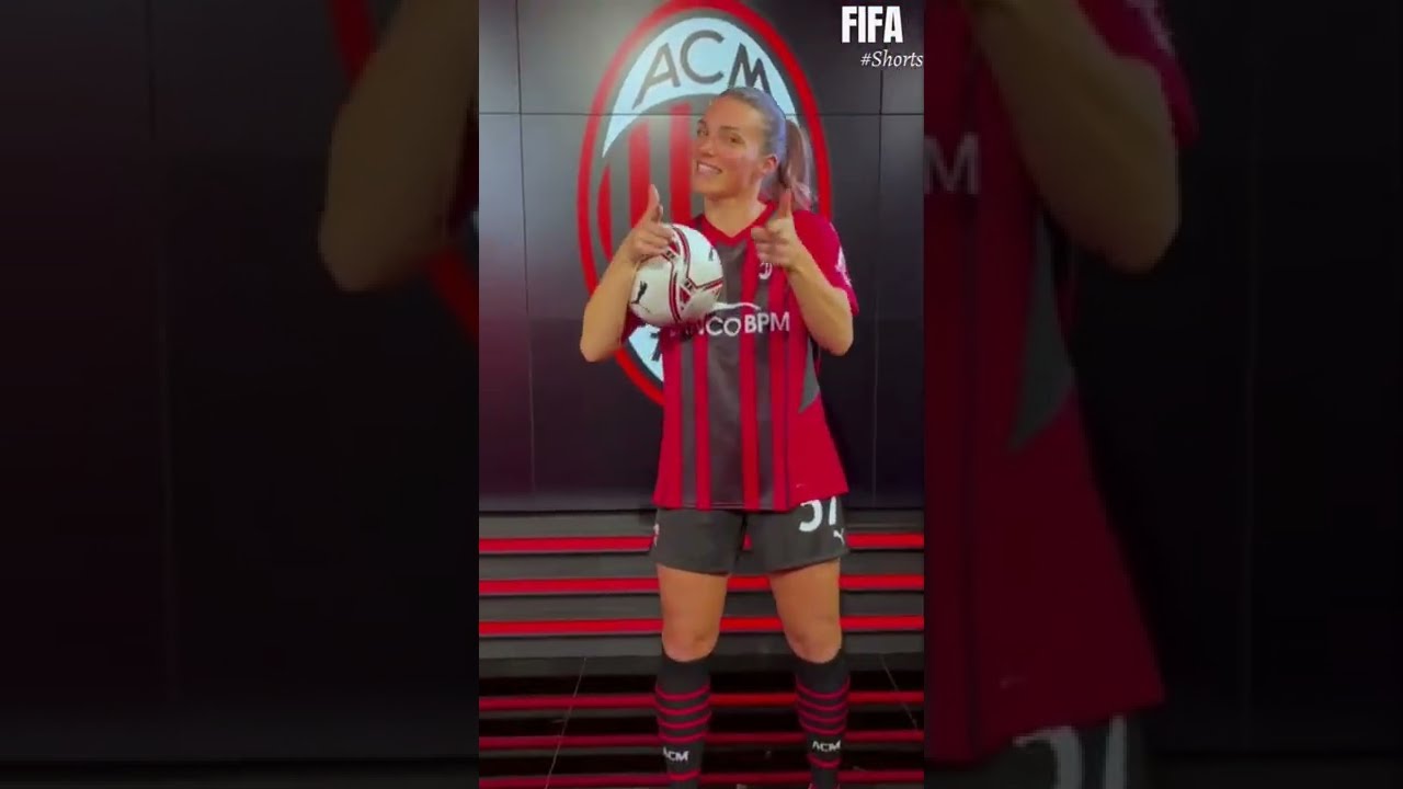 Most beautiful football player Alia Guagni 🔥 #shorts #acmilan #women #football #soccer