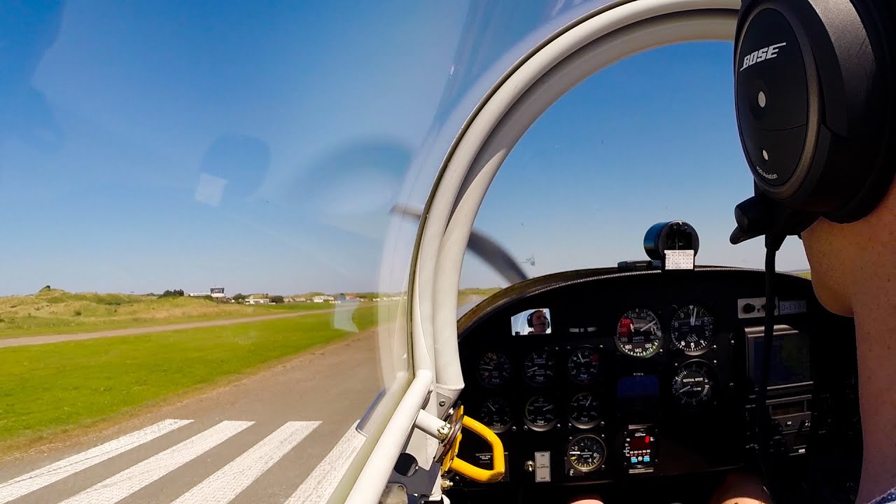 Van's RV-8 Approach into Juist EDWJ RWY 08 | Cockpit View