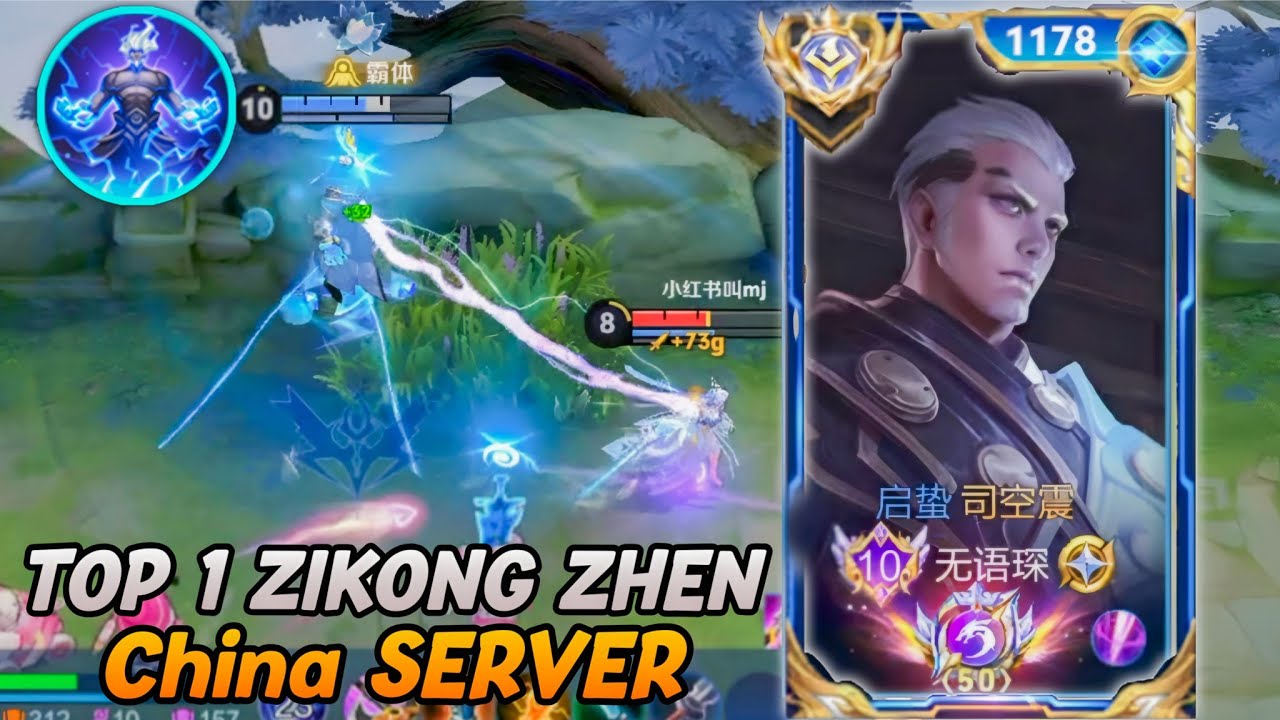 Honor of Kings China Zikong Zhen - Top1 Zikong Zhen Gameplay - Legends Ranked