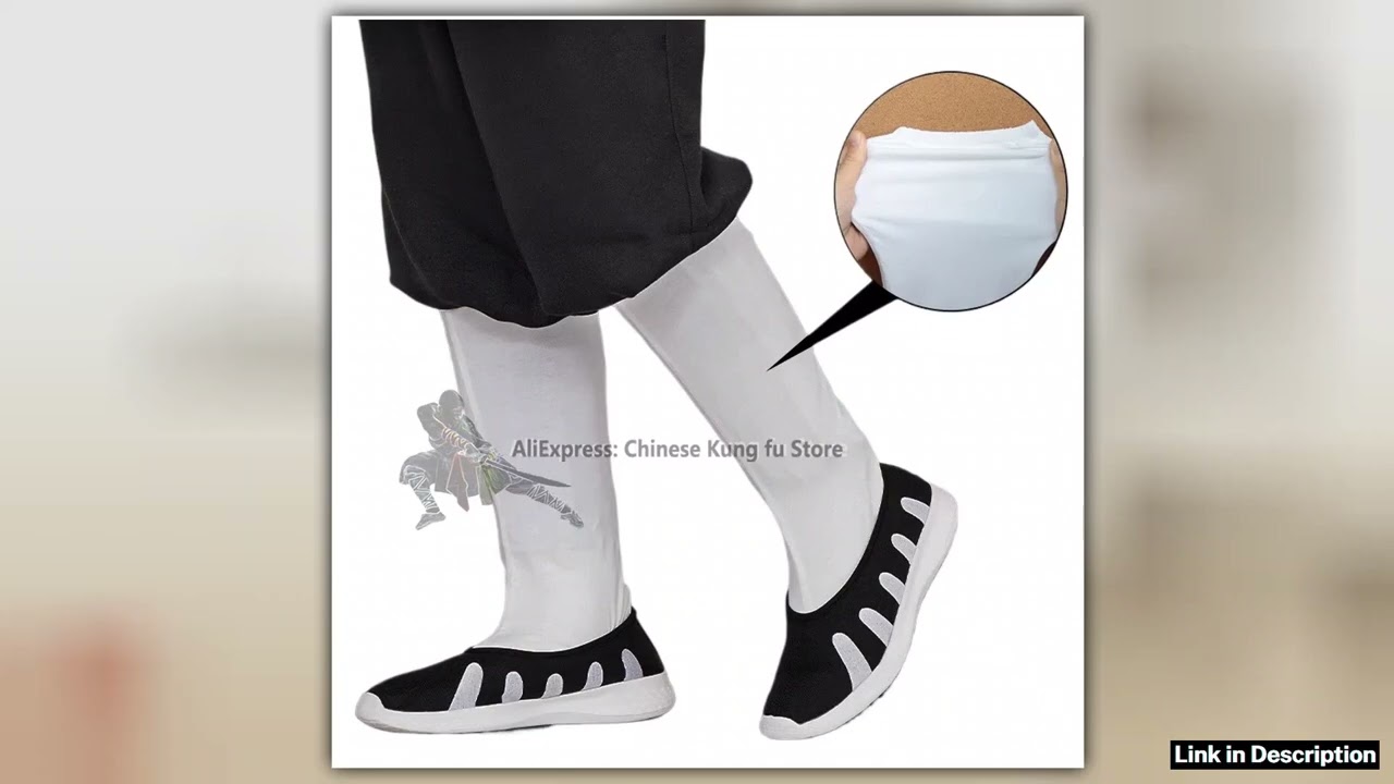 Stretch Cotton White Buddhist Shaolin Monk Kung fu Socks for Tai Chi Wudang Taoist Martial arts