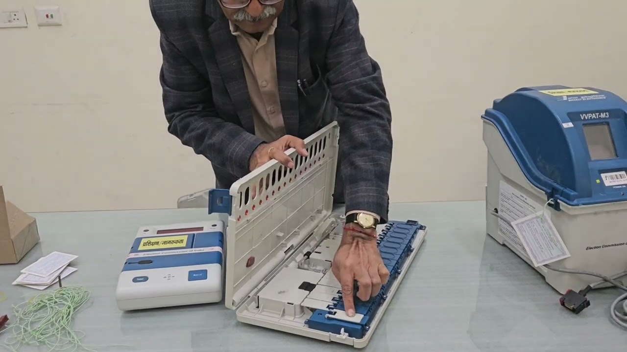Demonstration of EVM & VVPAT Commissioning For RO Team