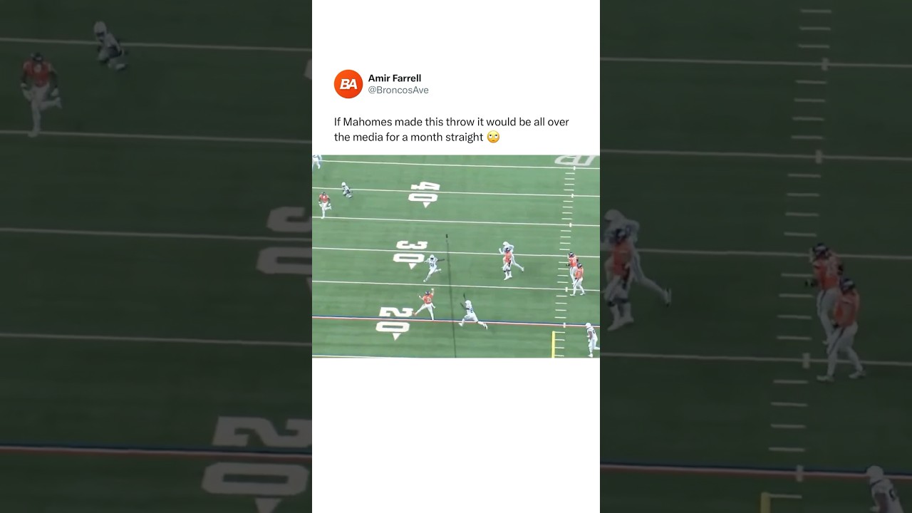 Bo Nix IS Better Than Mahomes 🤐 #broncos #shorts