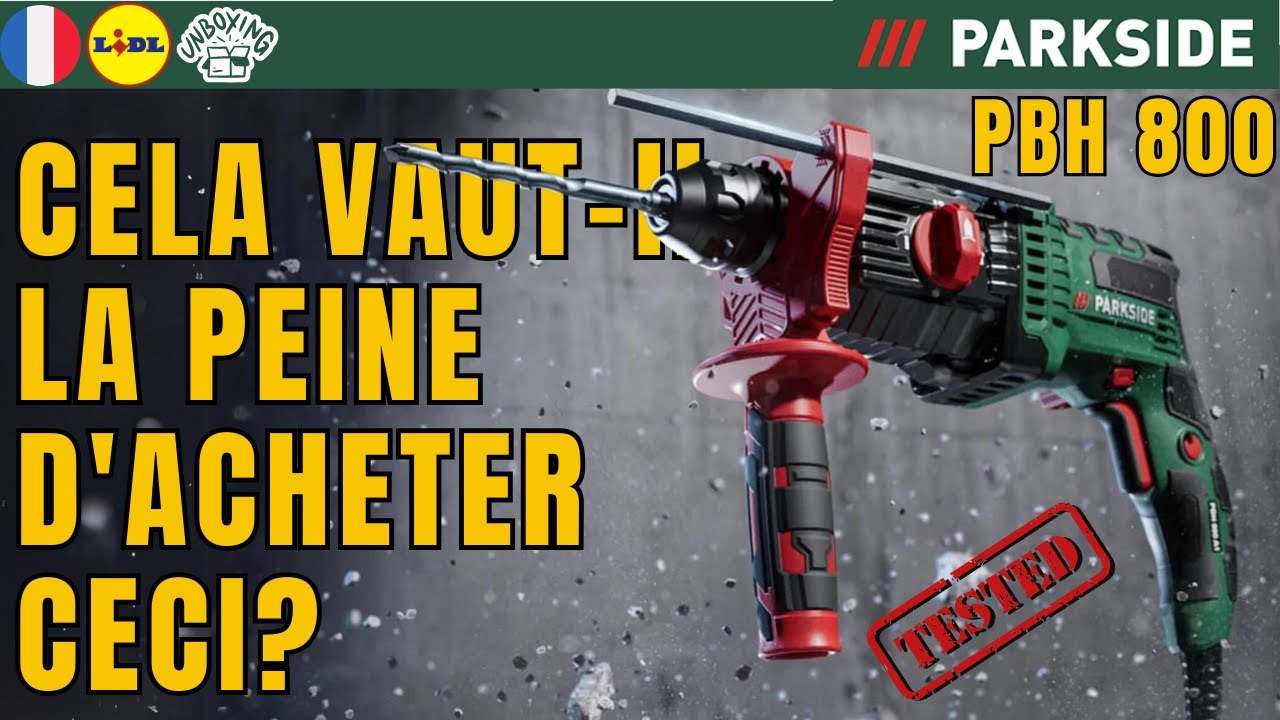 PERFORATEUR BURINEUR Parkside PBH 800 A1 FRANCE FRANÇAIS LIDL