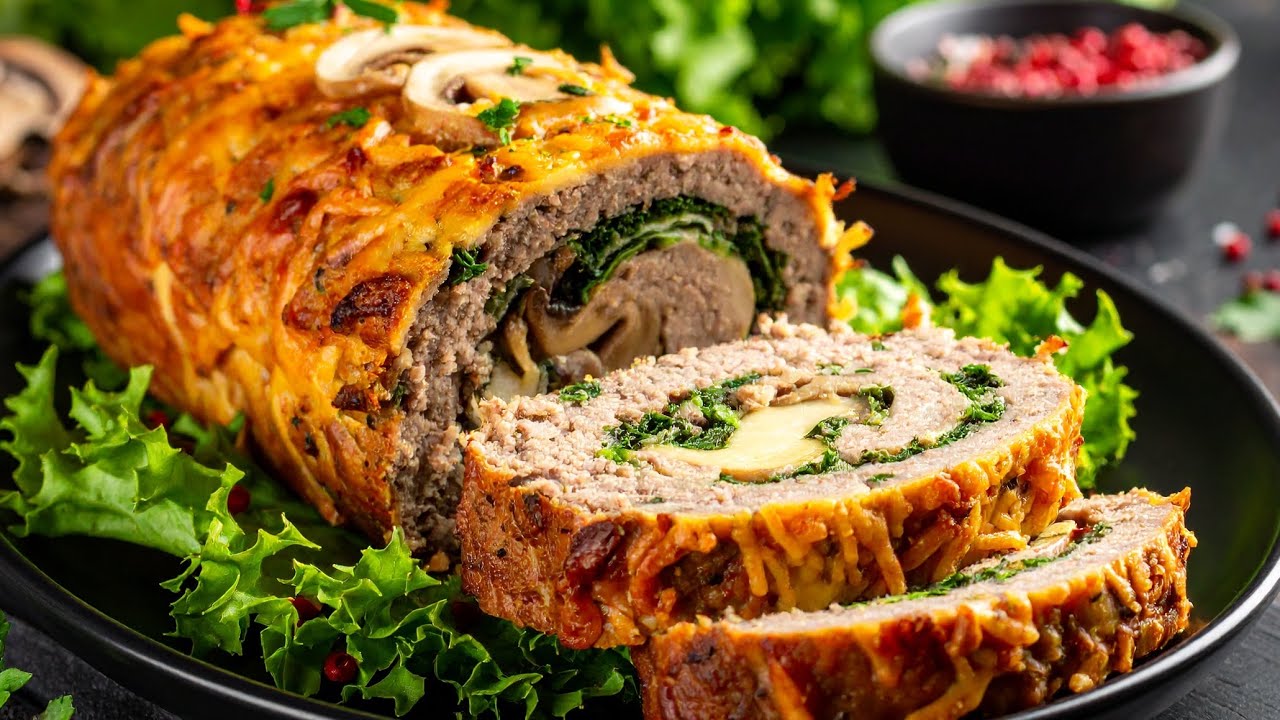 Ich mache diesen Hackbraten zu Weihnachten. Überraschen Sie Ihre Gäste!