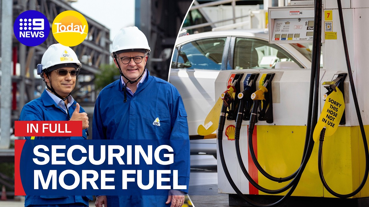 IN FULL: PM Albanese to head back overseas to secure ongoing fuel supply | 9 News Australia