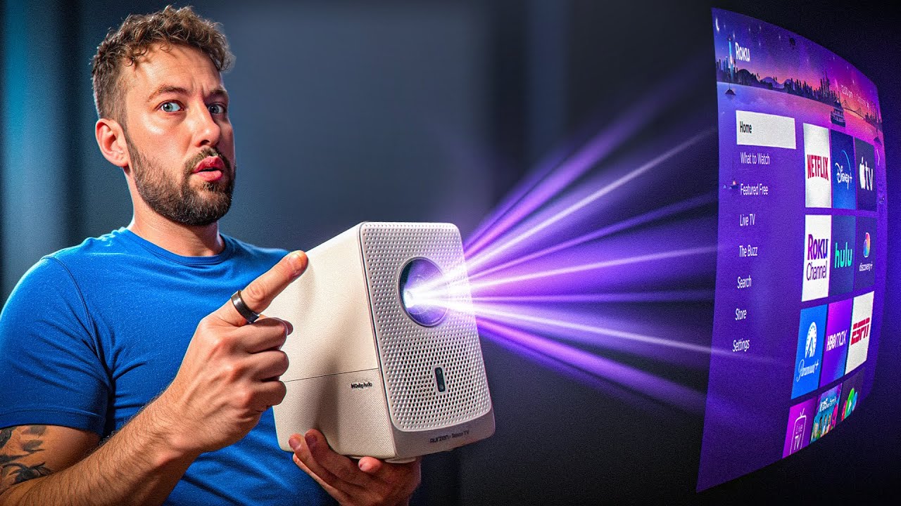 Roku TV In A Projector? Aurzen D1R Cube