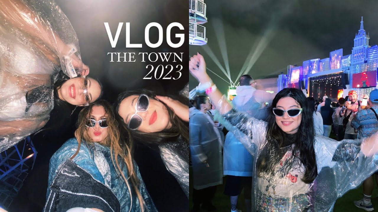 vlog the town 2023 | fui pela primeira vez em um festival com minhas bffs