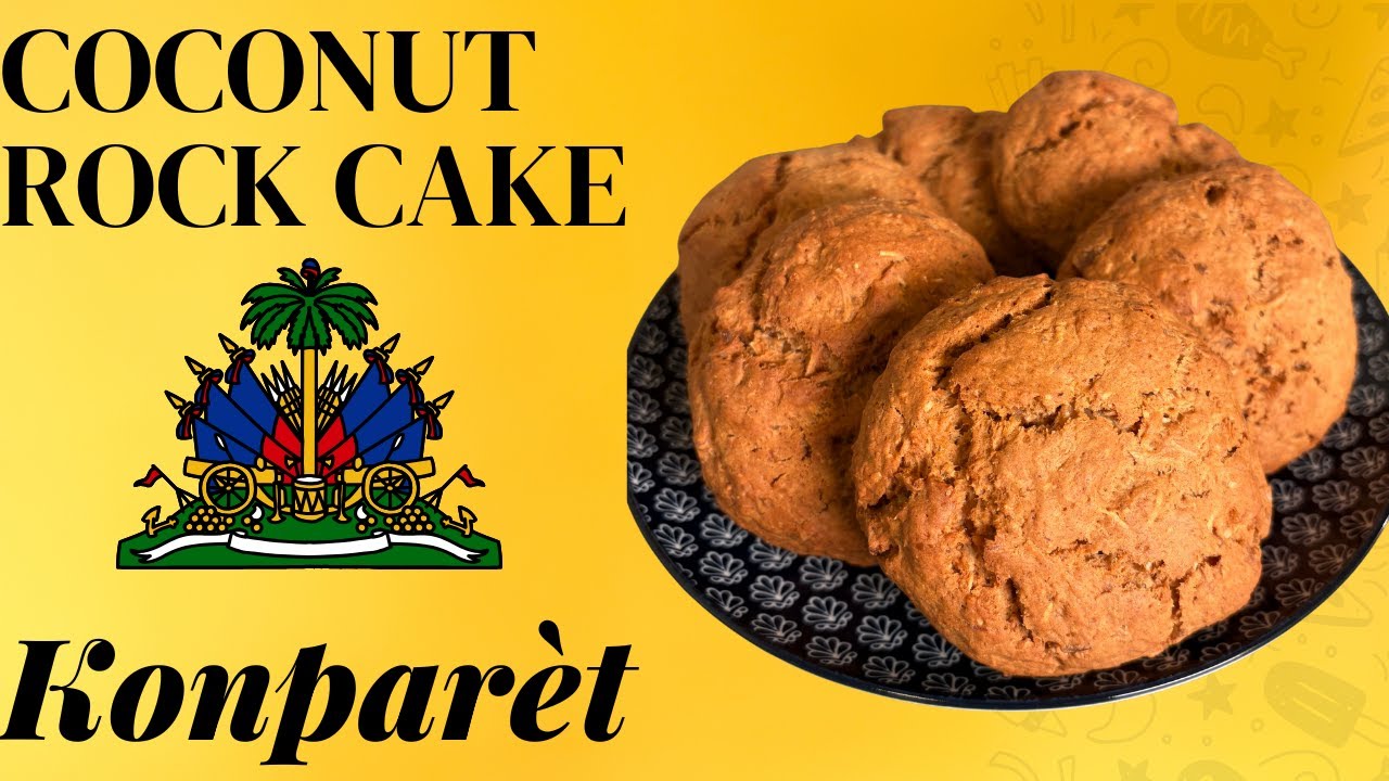 Traditional Coconut Rock Cake 🥥🍰 | Haitian Konparet