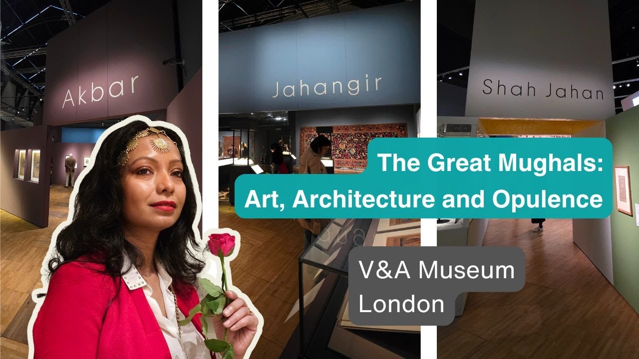 Virtual tour of The Great Mughals exhibition at V&A London | Museum walk