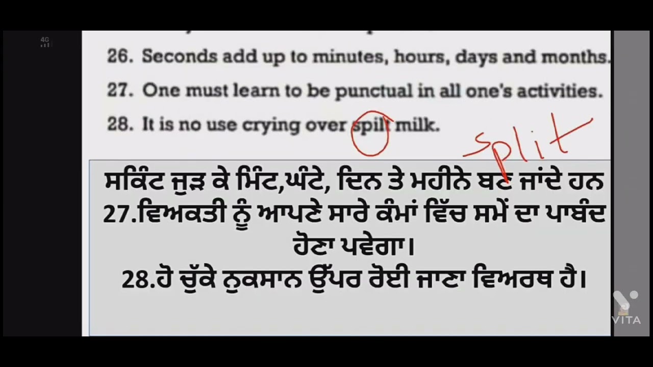 #pseb...class -9th translation English to punjabi (Budgeting your time)