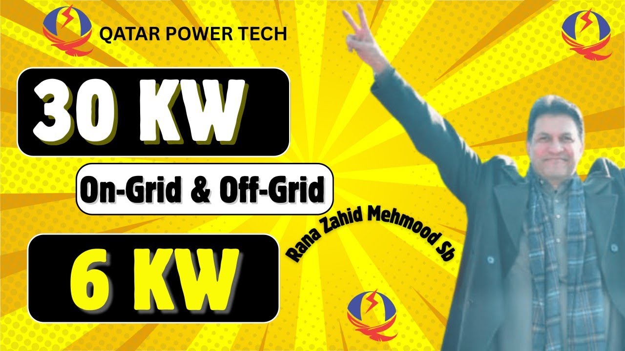 30 KW On-Grid + 6KW Off-Grid Solar System Installed at Rana Zahid Sb’s Residence | Knox Inverter FSD