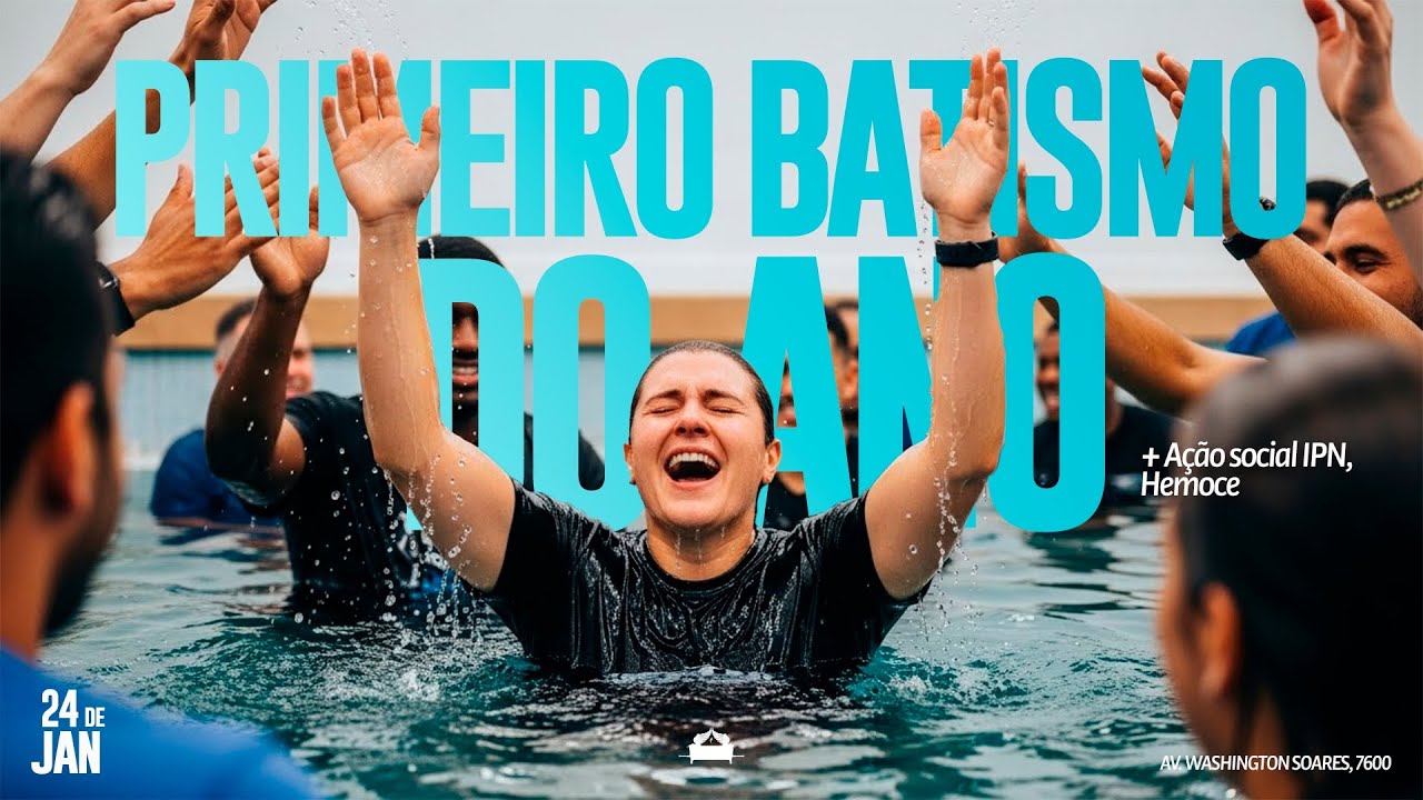 PRIMEIRO BATISMO DO ANO | Igreja do Senhor Jesus - Apóstolo Luiz Henrique