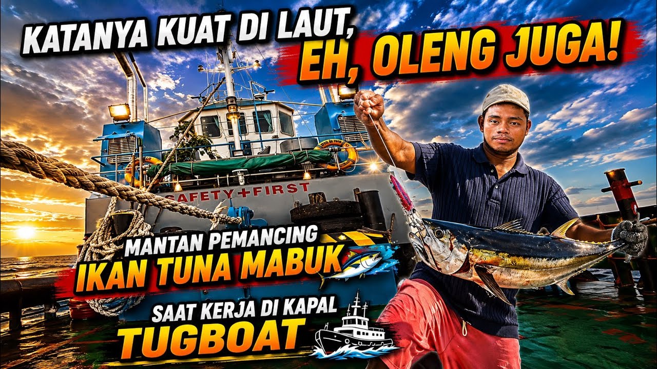 Cuaca Laut Jawa Bikin Mantan Pemancing Ikan Tuna Mabuk Saat Kerja di Atas Kapal Tugboat