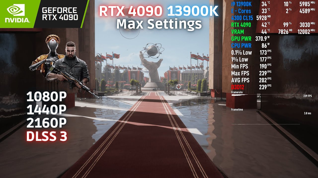 Atomic Heart - RTX 4090 | 13900K 6GHz - 1080p, 1440p & 4K DLSS 3 - Max Settings