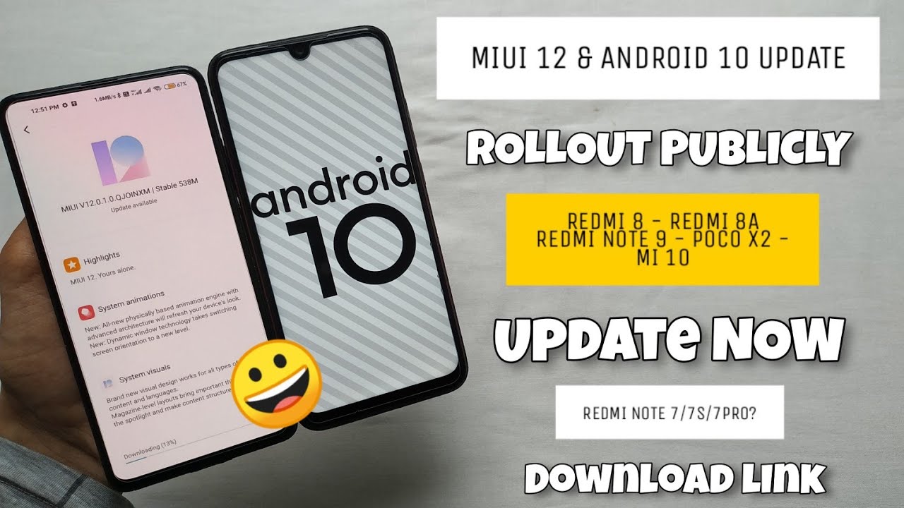 Finally MIUI 12 & ANDROID 10 Update Rolling Out Some Xiaomi & Redmi Smartphones | Good News 😀😀