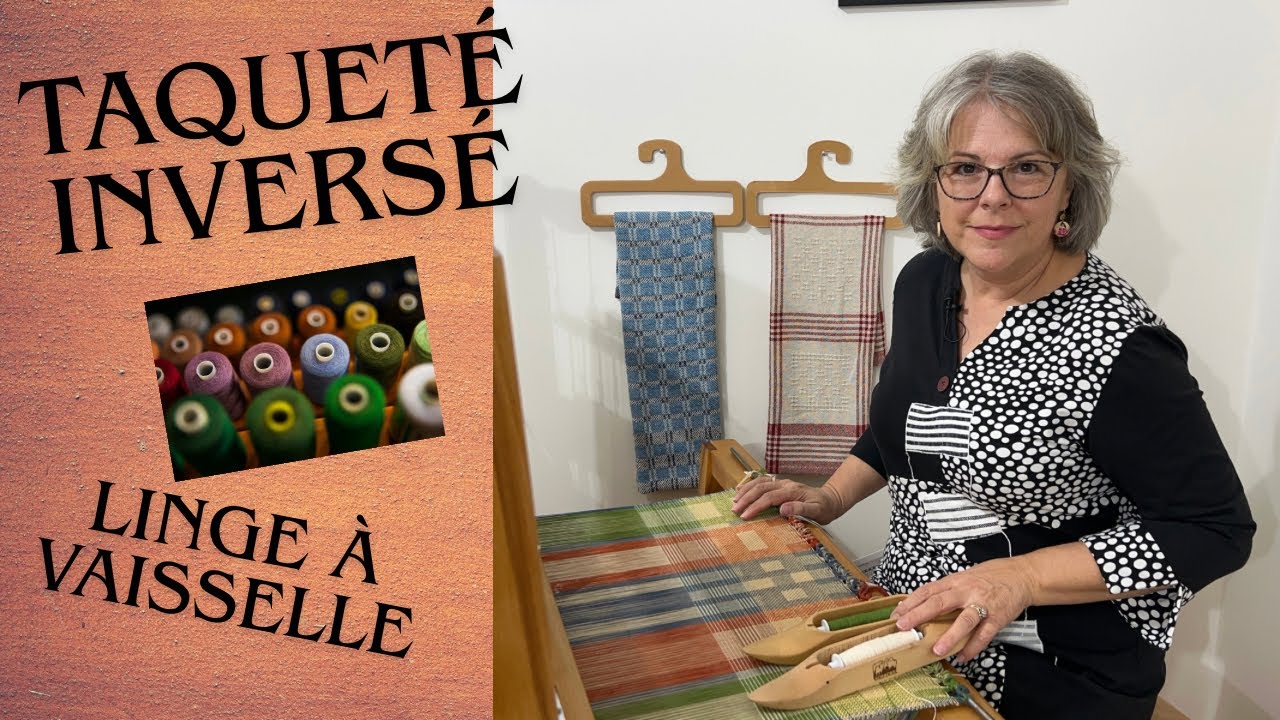 Tissage au métier- Taqueté inversé 🌷