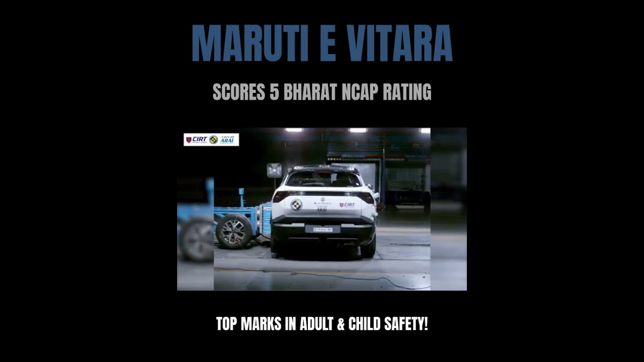 Maruti Suzuki e Vitara Scores Five star Rating in BNCAP Crash Test