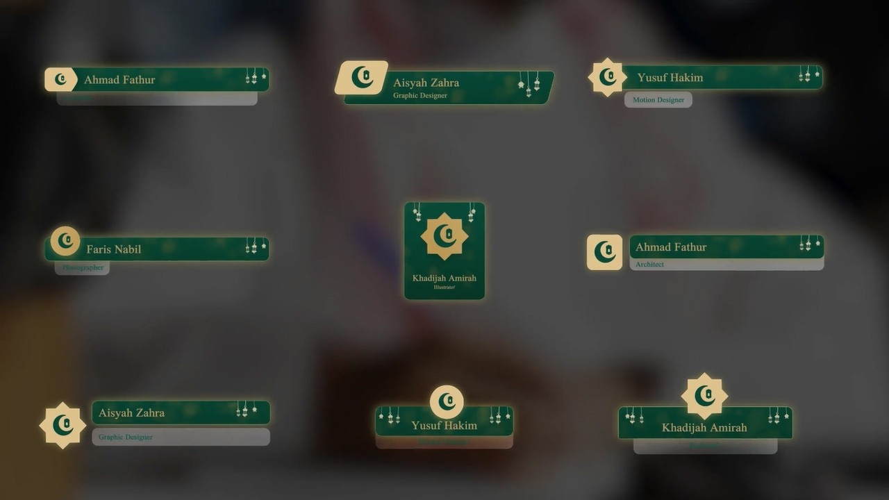 Ramadan Style Lower Thirds Pack - After Effects Template