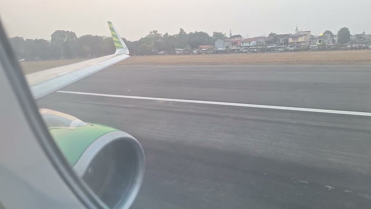Citilink Airbus A320-200 Takeoff at Halim Perdanakusuma International Airport, Jakarta
