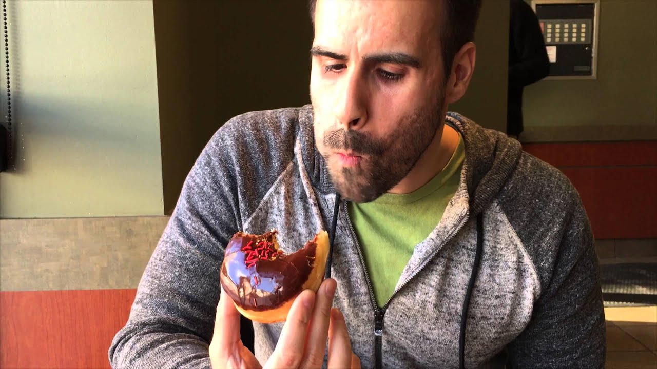 Tim Hortons Merry Chocolate Donut - Inside Timmies
