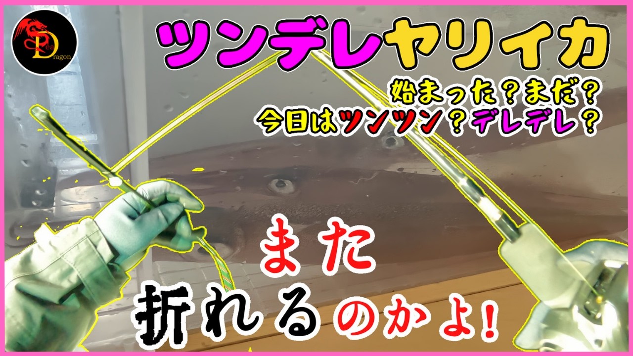 冬のイカメタル！ツンデレヤリイカ開幕したのか？今日はツンの日？デレの日？！そして・・・また、折れるんかい？！！