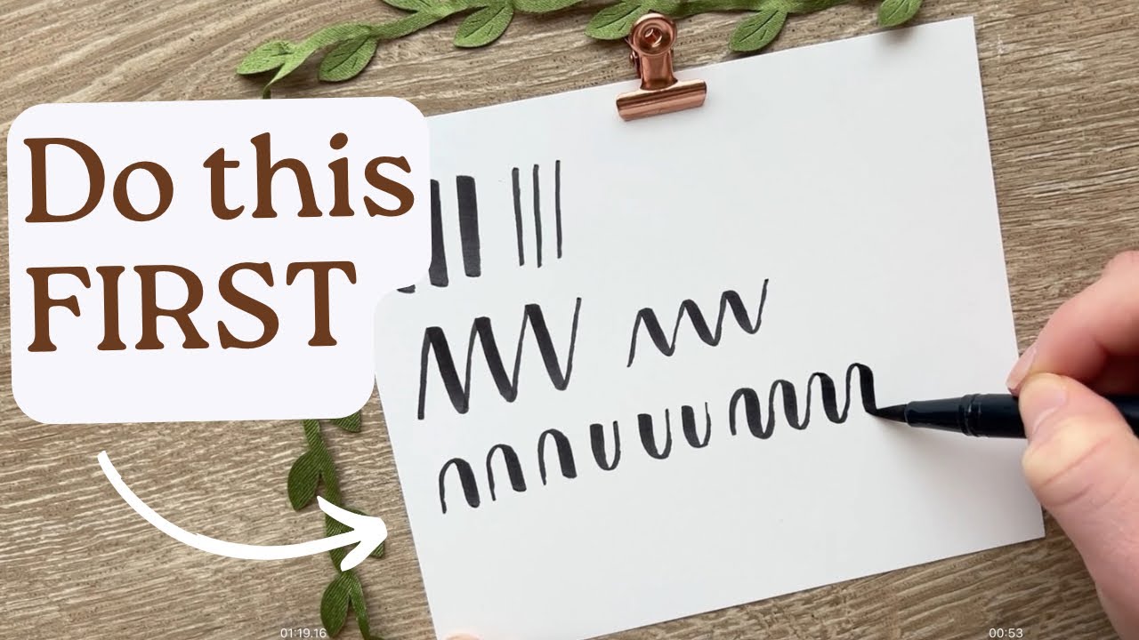 Do This 5-Minute Warm Up Before Every Calligraphy Session
