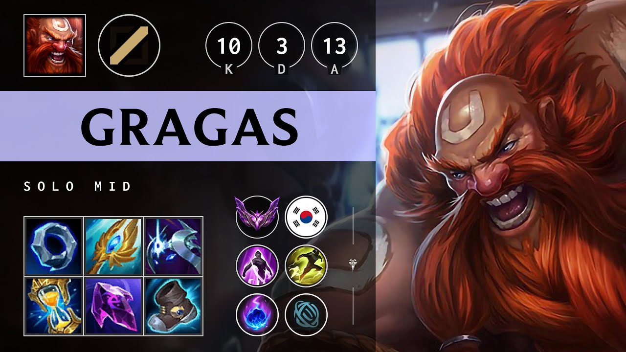 Gragas Mid vs Veigar - KR Master Patch 25.04