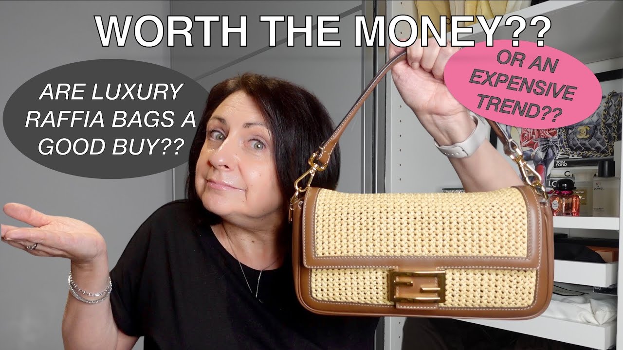 ARE LUXURY RAFFIA BAGS WORTH THE MONEY? | USING MY FENDI RAFFIA BAGUETTE | OTHER RAFFIA THIS SEASON!