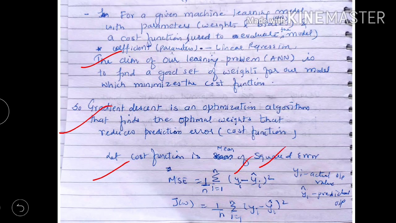 Gradient Descent - lecture 32/ machine learning