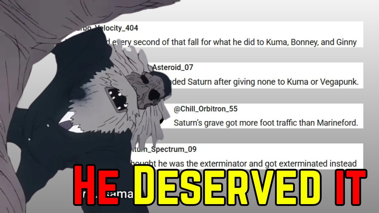 Honest reaction to Saint Saturn Demise: Comment as song