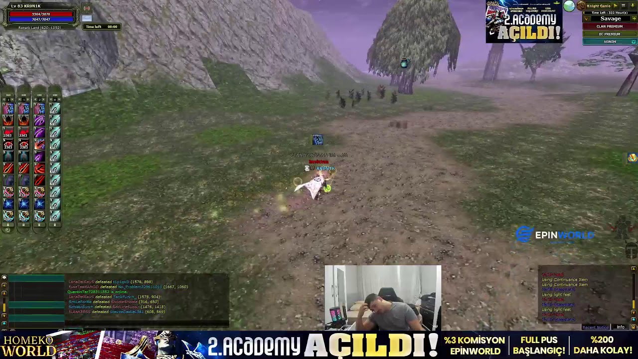 KR0N1K  HomekoWorld Pk - Farm #knightonline #hkw