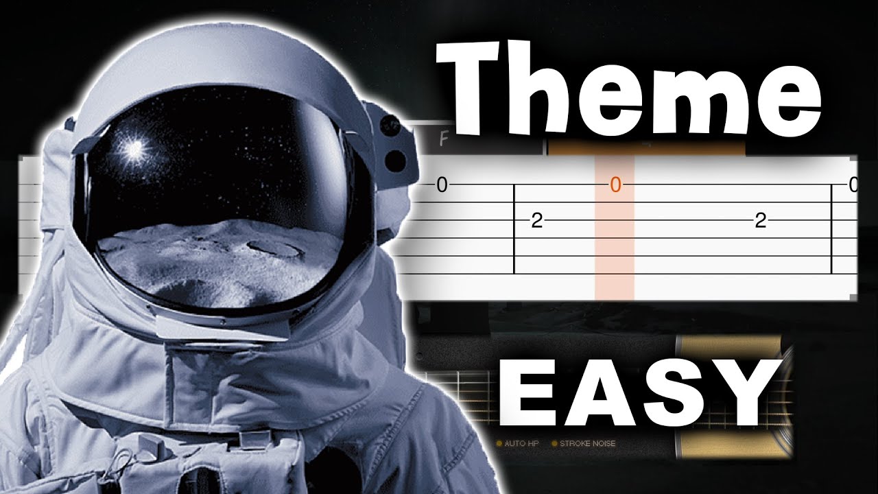 Interstellar - Main Theme (Hans Zimmer) - EASY Guitar tutorial (TAB AND CHORDS)
