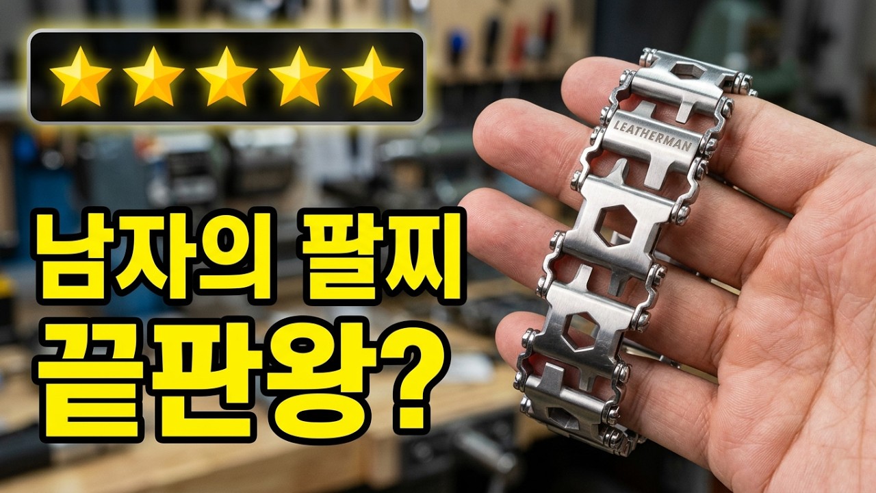 남자의 팔찌 레더맨 TREAD