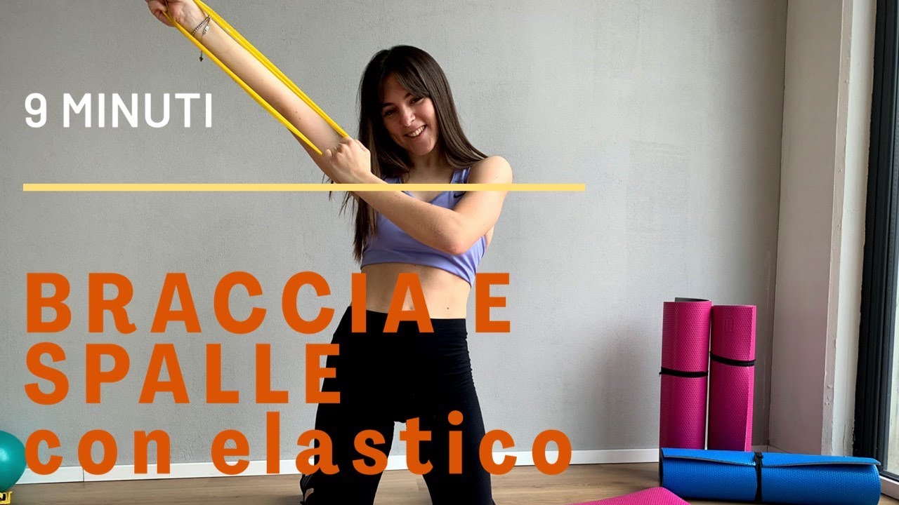 9 min CIRCUITO per BRACCIA E SPALLE con elastico | TrainWithDance