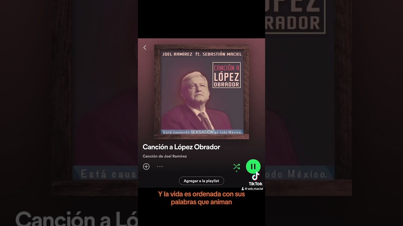 #amlo llega a #spotify  #andresmanuel #l&oacute;pezobrador #gobiernodem&eacute;xico
