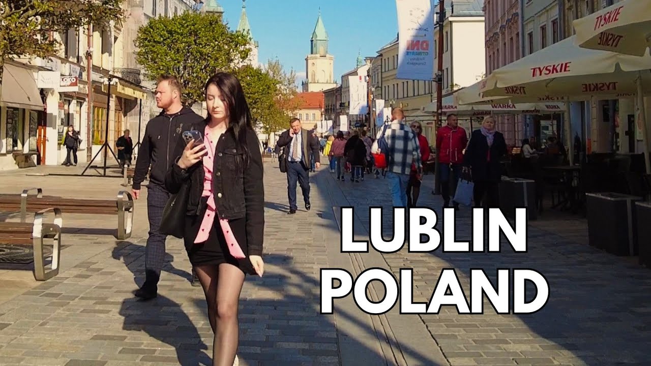 Walking in Lublin, Poland / Spacer w Lublinie, Polska - Narutowicza to Krakowskie Przedmiescie