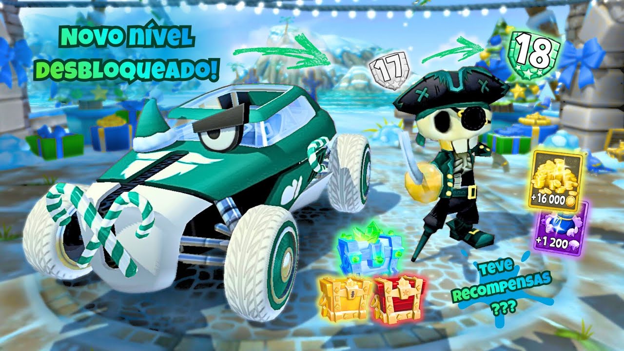 NÍVEL 18 DESBLOQUEADO!!!🎉O QUE GANHEI?🤔-Beach Buggy racing2 #bbracing2 #nivel #bbr2 #recompensas #br