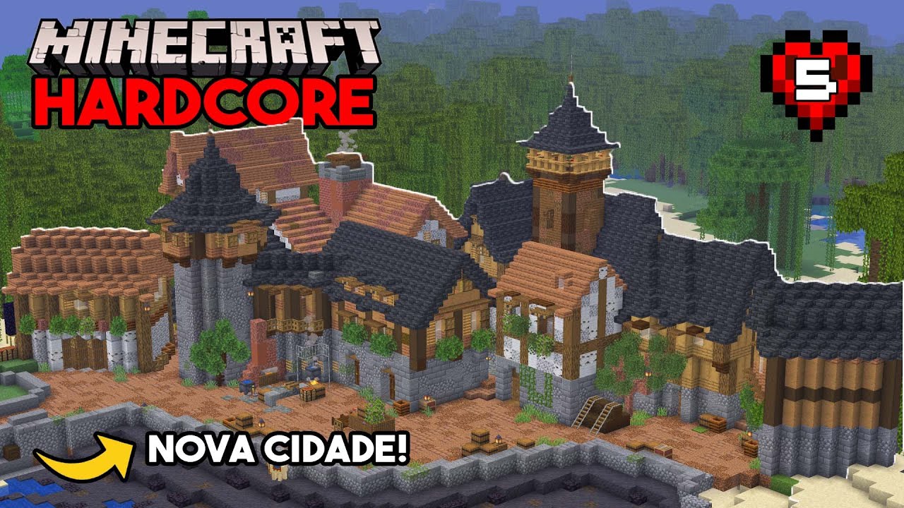 Construí uma FEITORIA no meu MUNDO ETERNO :: Minecraft Hardcore :: Ep 5