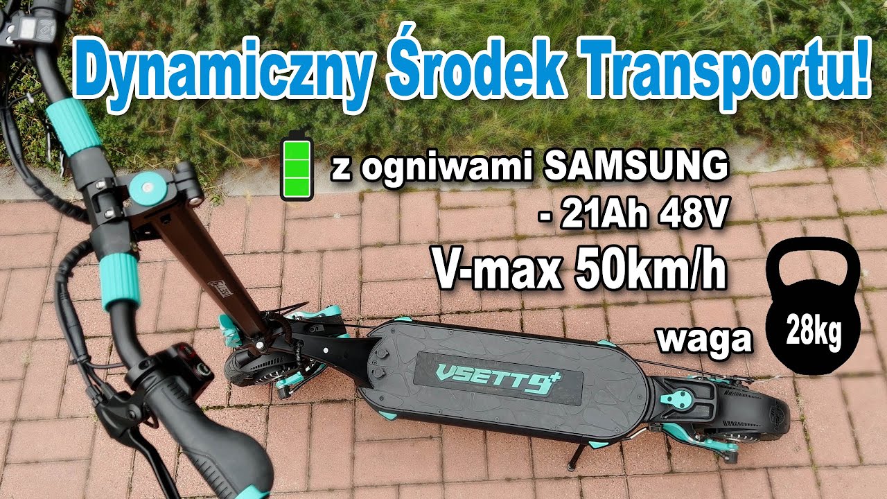 Hulajnoga elektryczna Vsett 9+ Dynamiczny i komfortowy środek transportu!!!