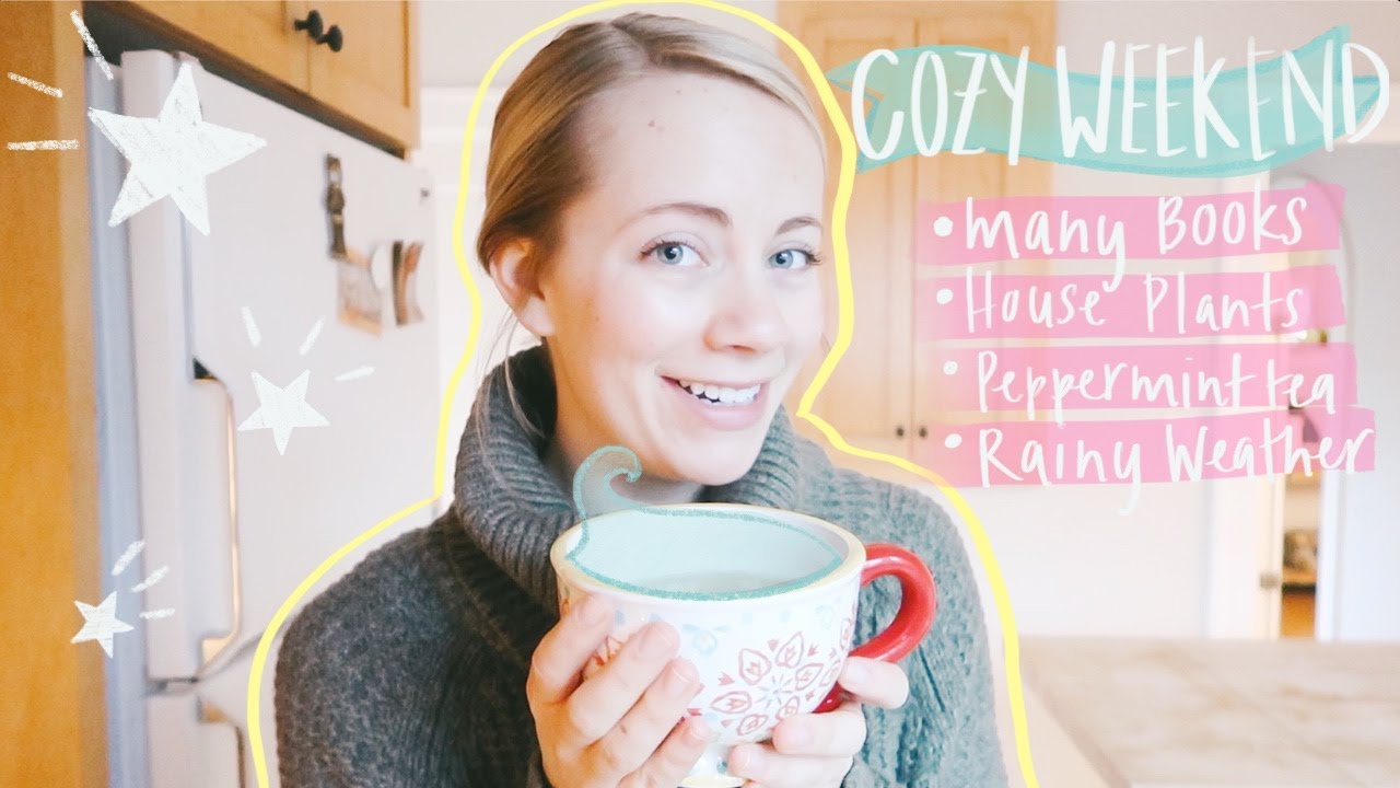 BOOKS, HOUSE PLANTS, RAIN, &TEA || a cozy weekend Vlog(mas)