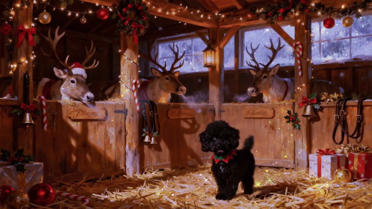 Cozy Christmas Lo-Fi 🎄 Study & Relax Beats with Poodle Bob | Calm Winter Ambience