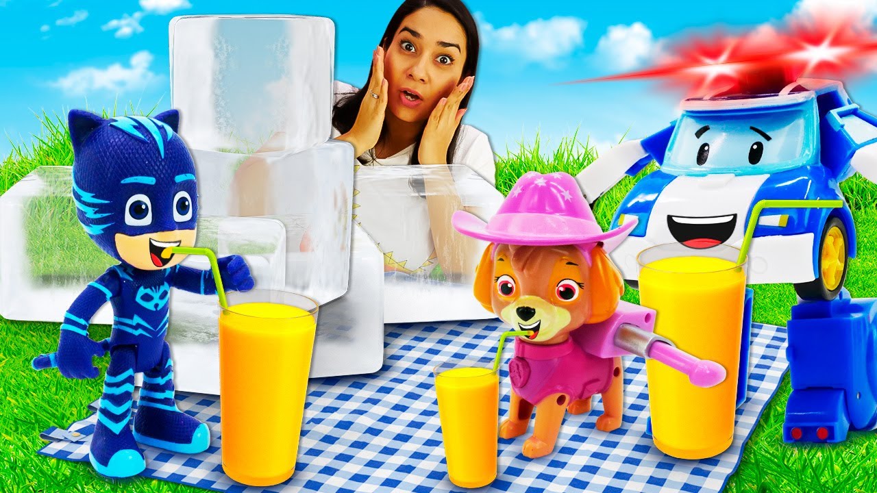 Lustige Schule mit Valeria – Die Spielzeuge machen ein Picknick