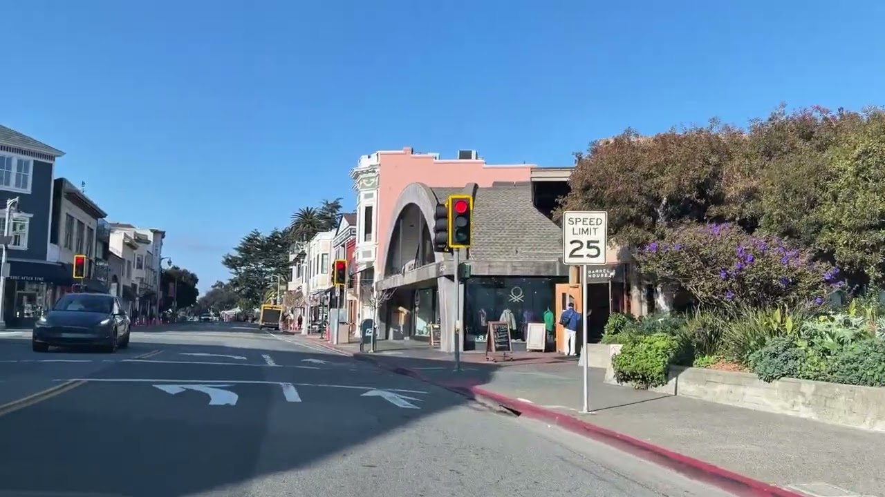 driving to Sausalito California 