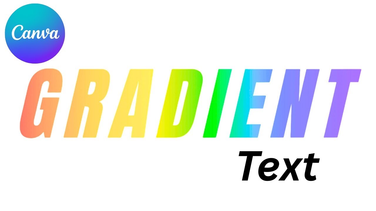 Canva Gradient Text Effect Tutorial 2025