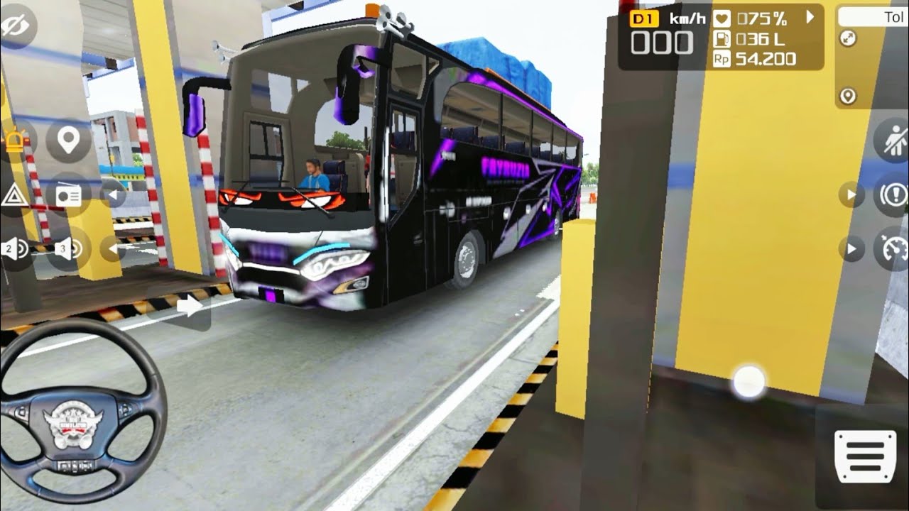 Bus Basuri nyalain TELOLLET di jalan Tol di kejar Polisi #busmania #basuri