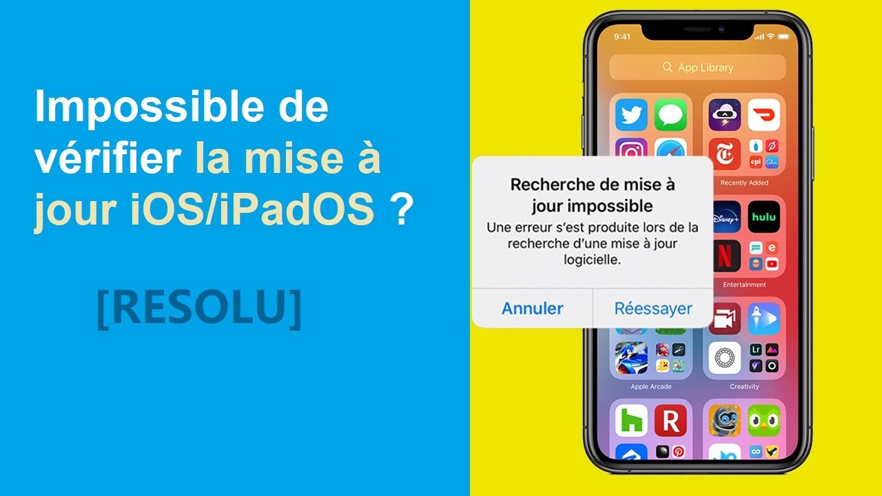 Mise à jour iOS impossible ? 5 méthodes efficaces