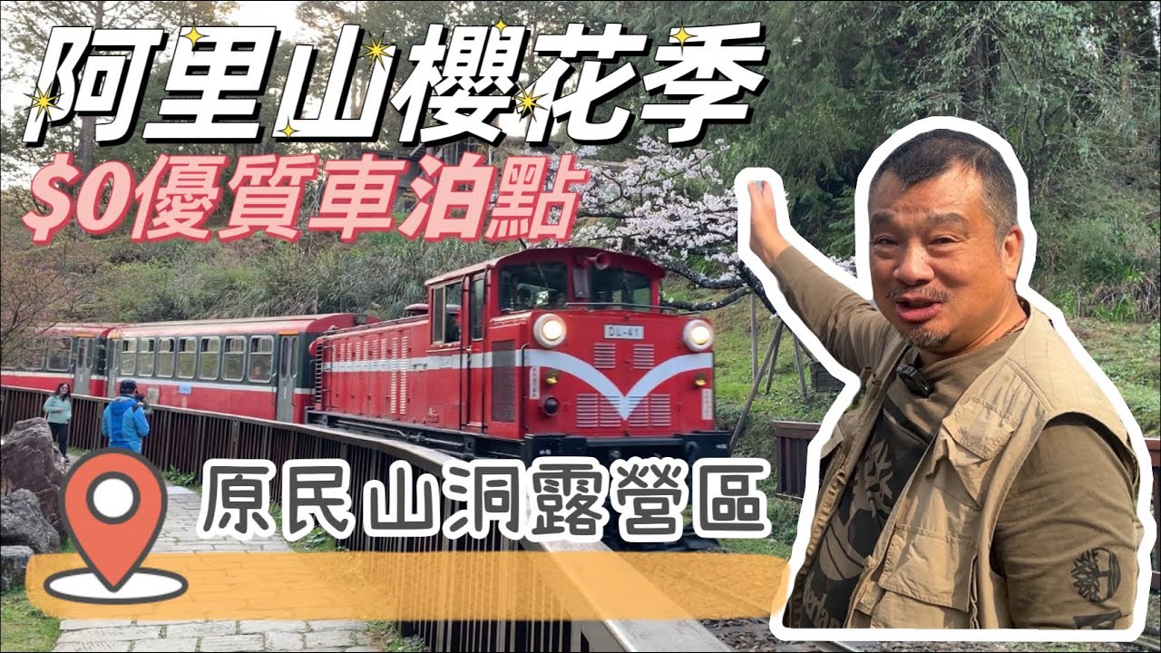 阿里山櫻花季｜0＄車泊還有熱水｜山洞露營區｜